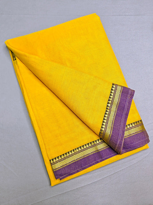 Deep Gold Pure Cotton Premium & Elegant Saree For Women