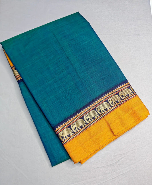Rama Pure Cotton Premium & Elegant Saree With Running Blouse For Women