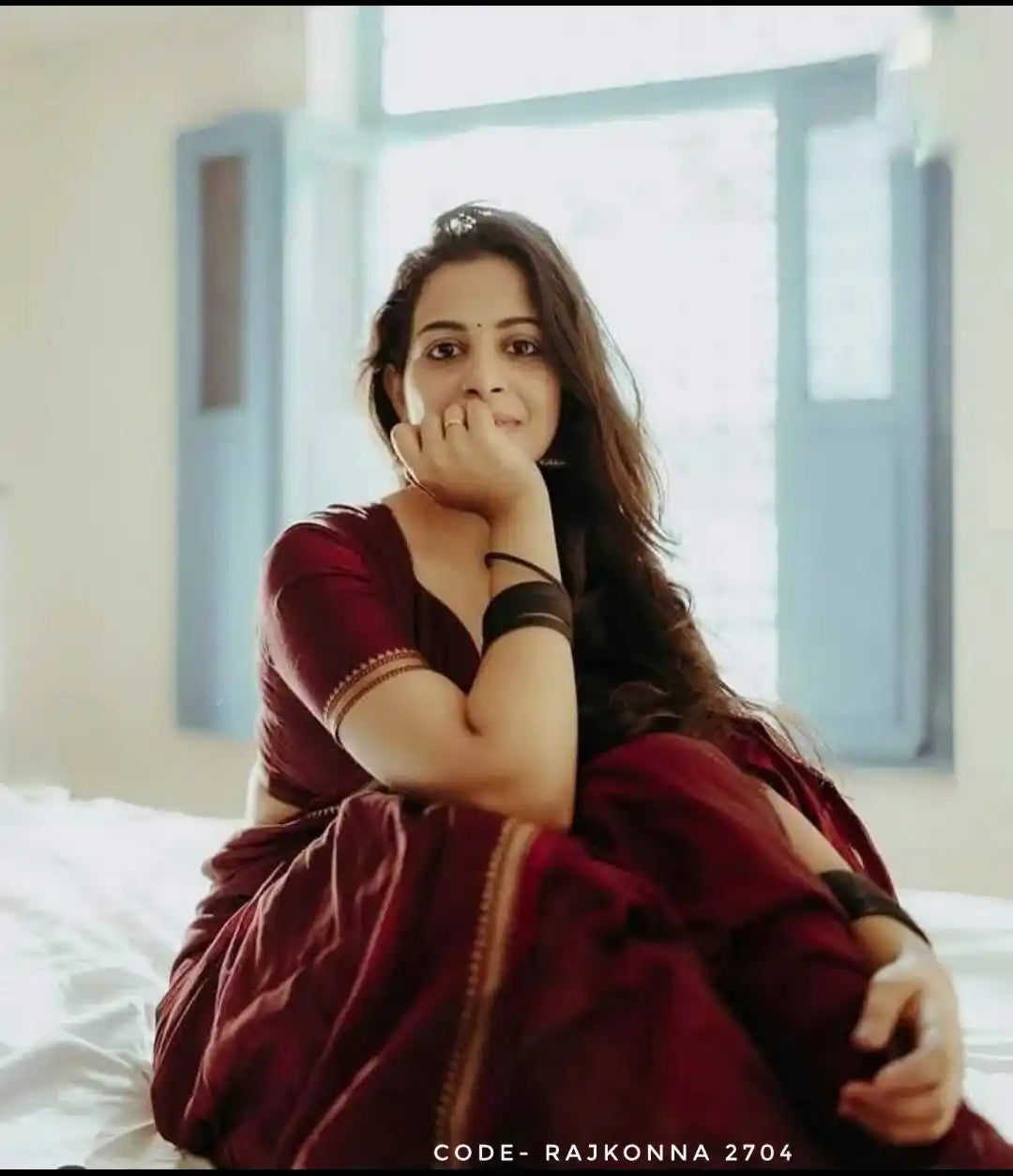 Maroon Vinita - विनीता ( Premium Soft Cotton )