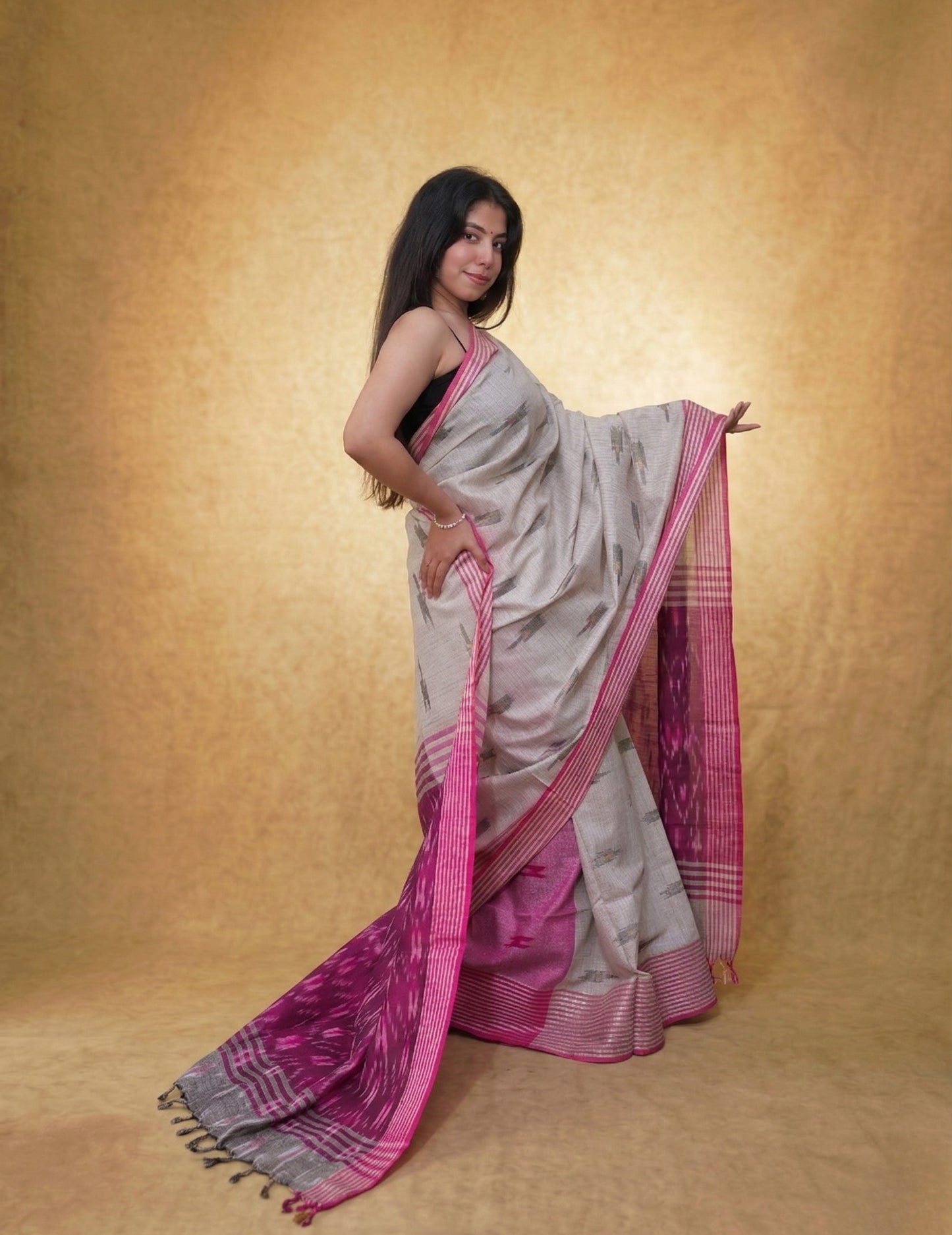 Flint & Fuchsia Ikat