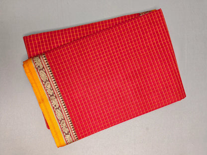 Maroon Pure Cotton Premium & Elegant Saree For Women