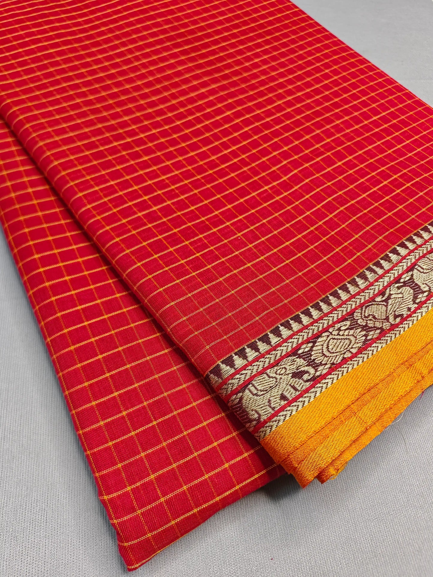 Maroon Pure Cotton Premium & Elegant Saree For Women