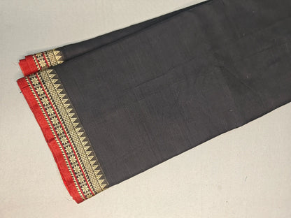 Brick Red Pure Cotton Premium & Elegant Saree For Women