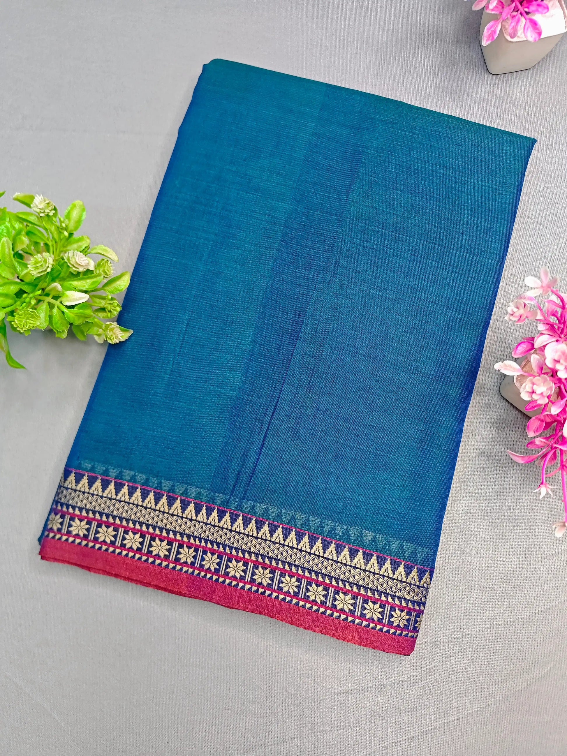 Green Pure Cotton Premium & Elegant Saree For Women