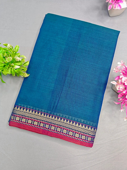 Green Pure Cotton Premium & Elegant Saree For Women