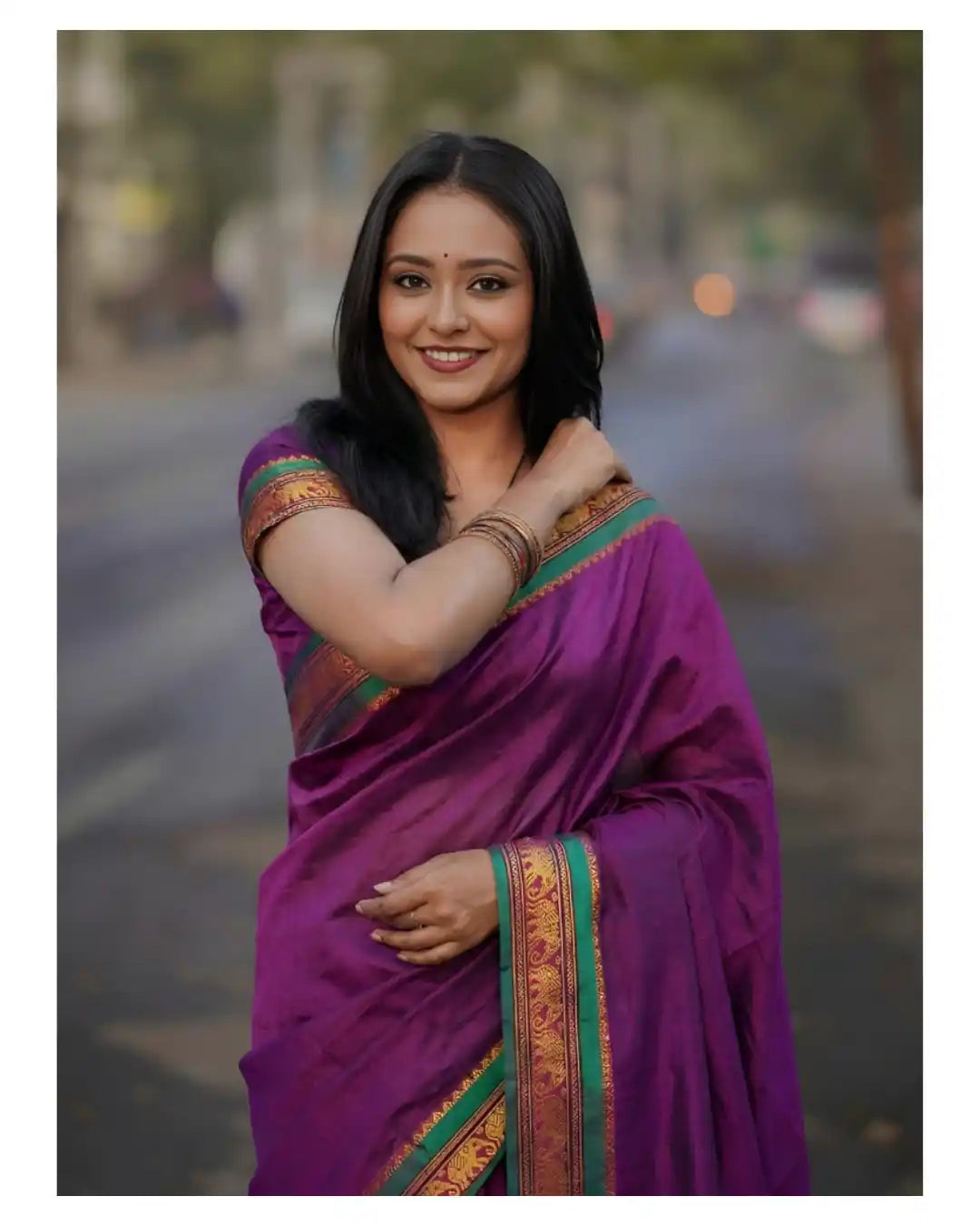 Jari Elephant Narayan Pet Pure Cotton Saree