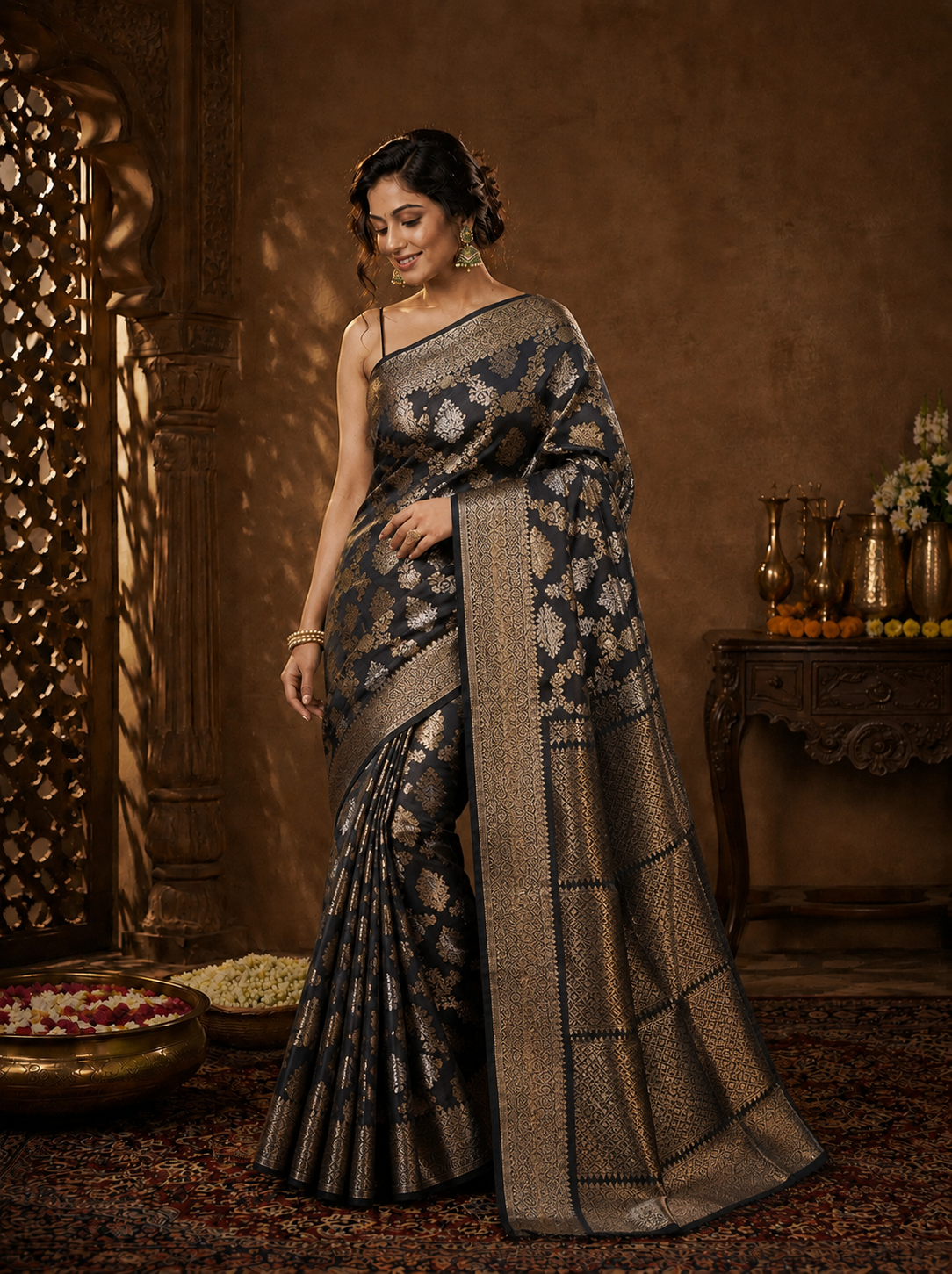 Kalika Noor Banarasi Silk Handwoven Saree