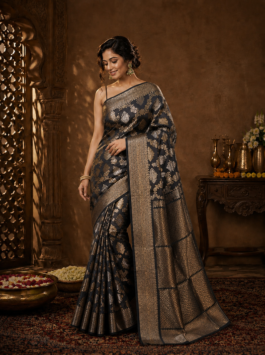 Kalika Noor Banarasi Silk Handwoven Saree