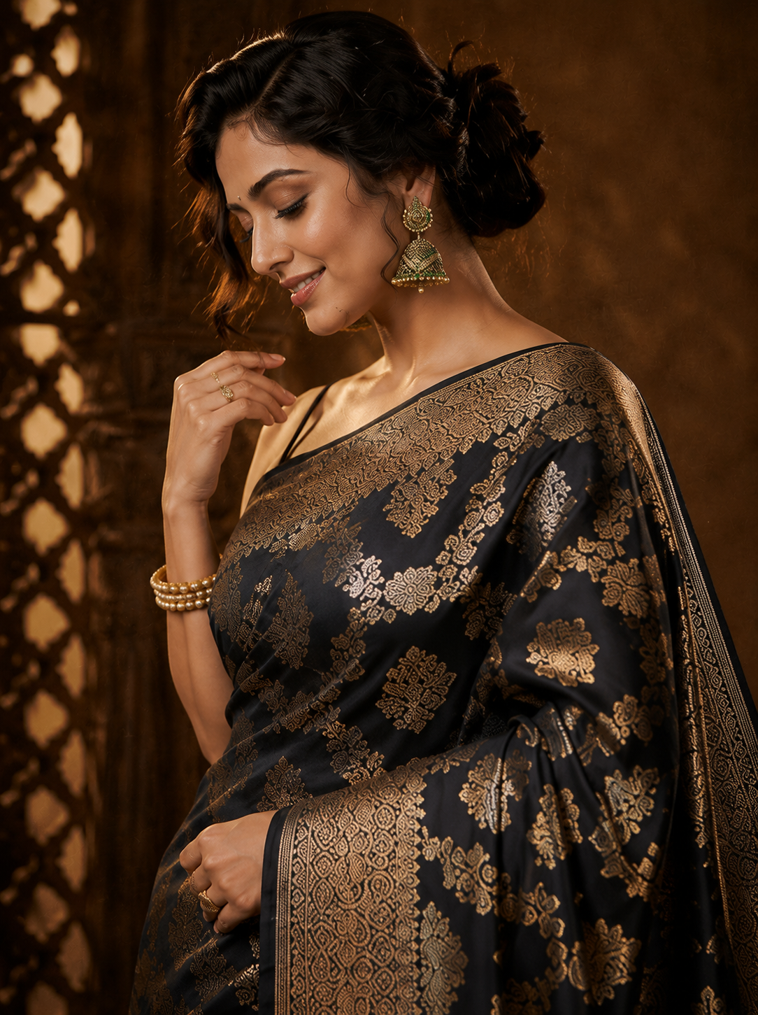 Kalika Noor Banarasi Silk Handwoven Saree