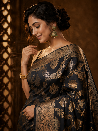 Kalika Noor Banarasi Silk Handwoven Saree