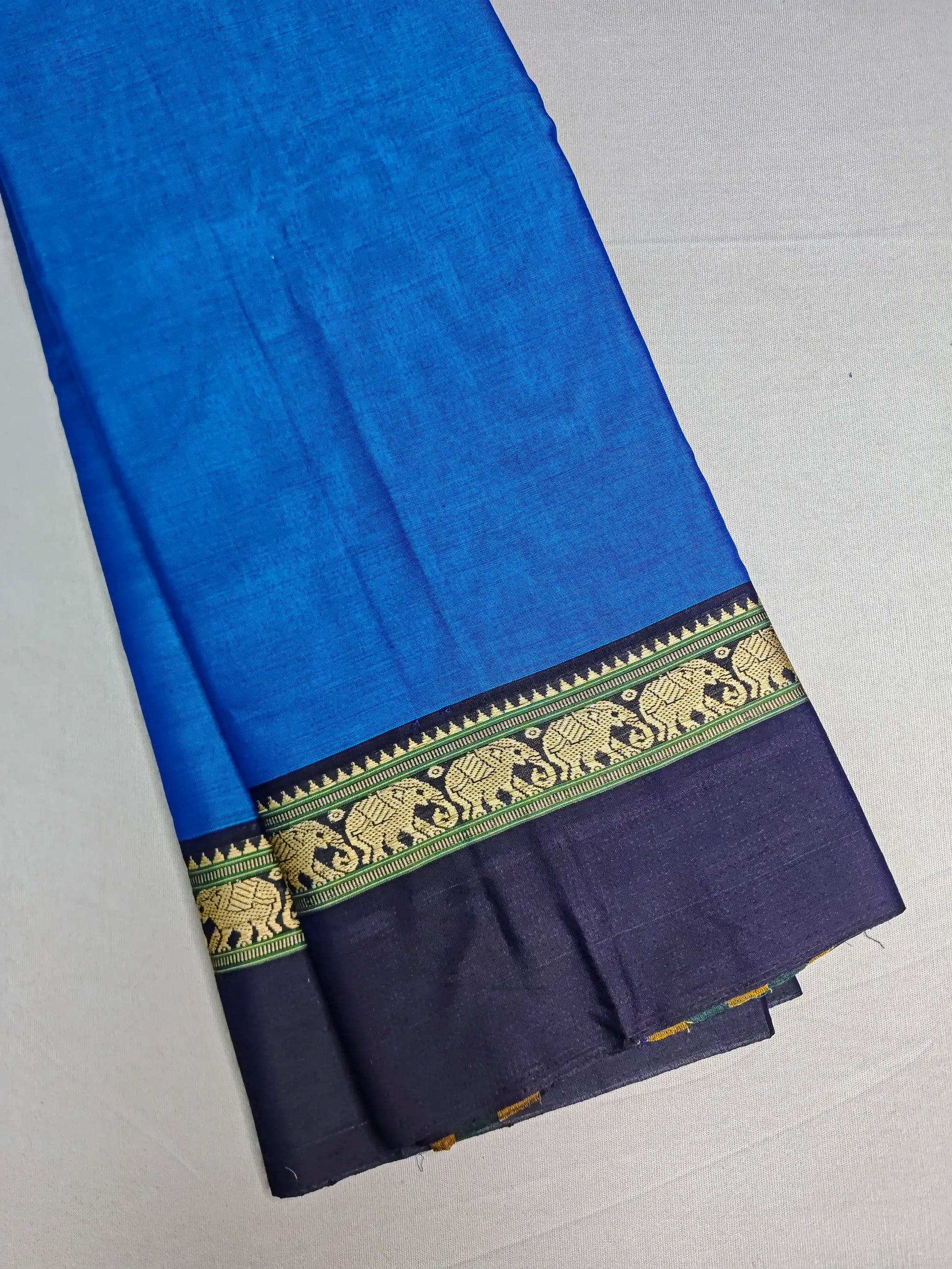 Dk Ananda Blue Pure Cotton Premium & Elegant Saree With Running Blouse For Women