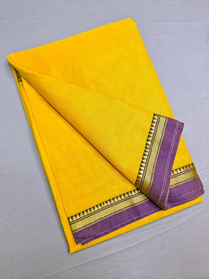 Deep Gold Pure Cotton Premium & Elegant Saree For Women
