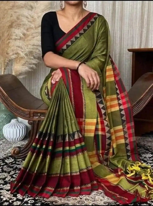 Mehandi  Naraynpet Pure Cotton Saree