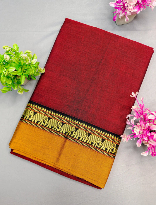 Dk Ananda Blue Pure Cotton Premium & Elegant Saree For Women