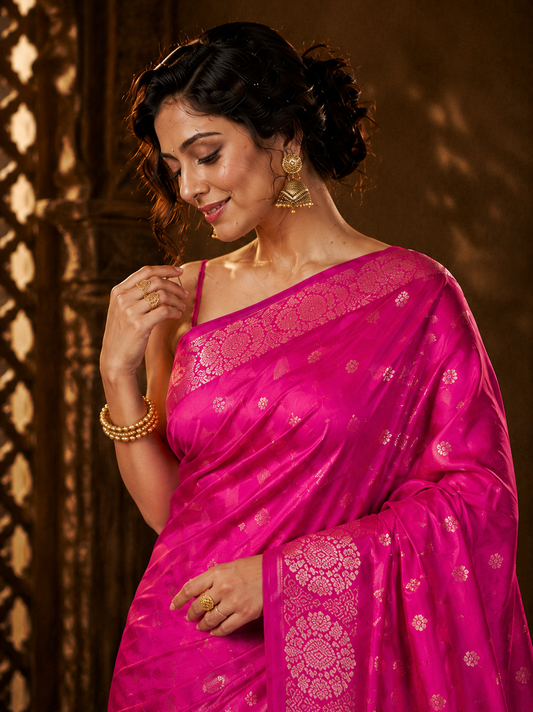 Rangrez Rani Banarasi Silk Handwoven Saree