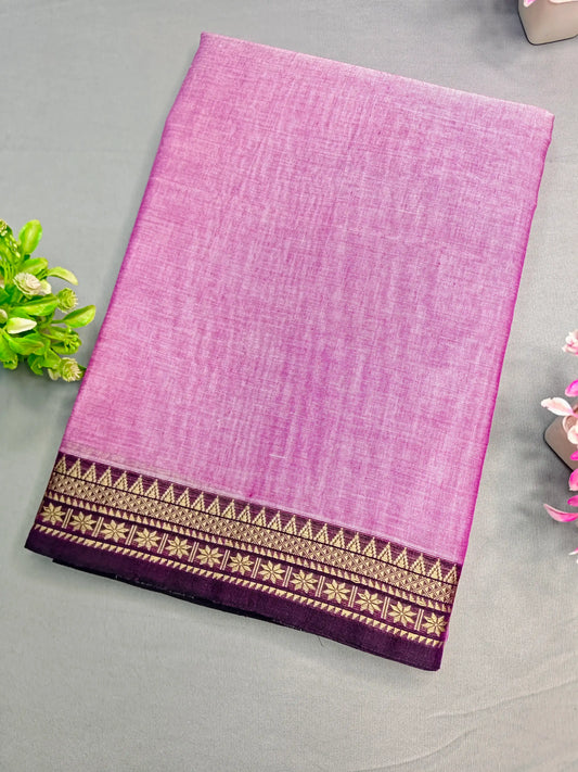 Rama Pure Cotton Premium & Elegant Saree For Women