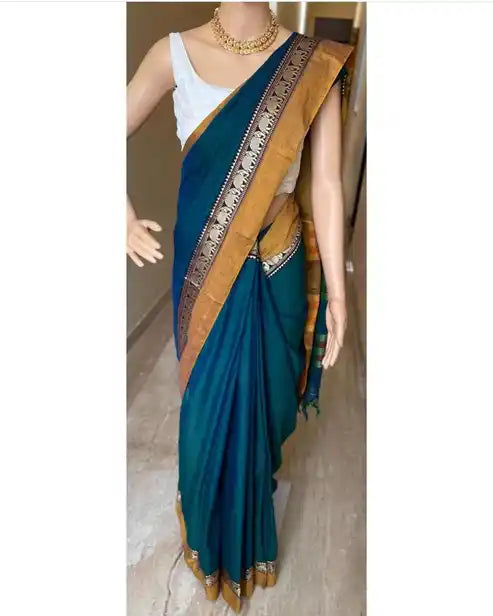 Rama Green  Naraynpet Pure Cotton Saree