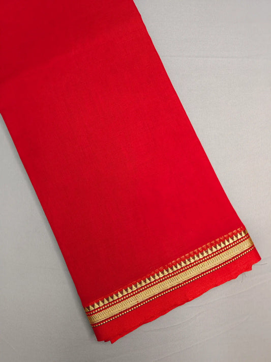 Sky Blue Pure Cotton Premium & Elegant Saree For Women