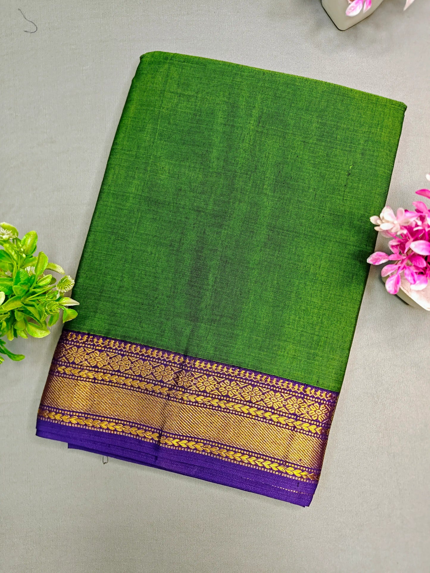 Pista Green Pure Cotton Premium & Elegant Saree For Women