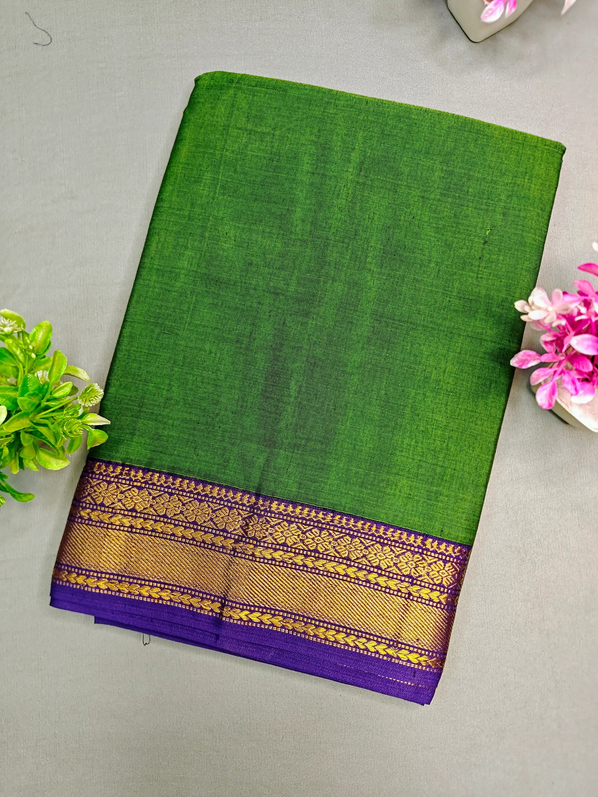 Pista Green Pure Cotton Premium & Elegant Saree For Women