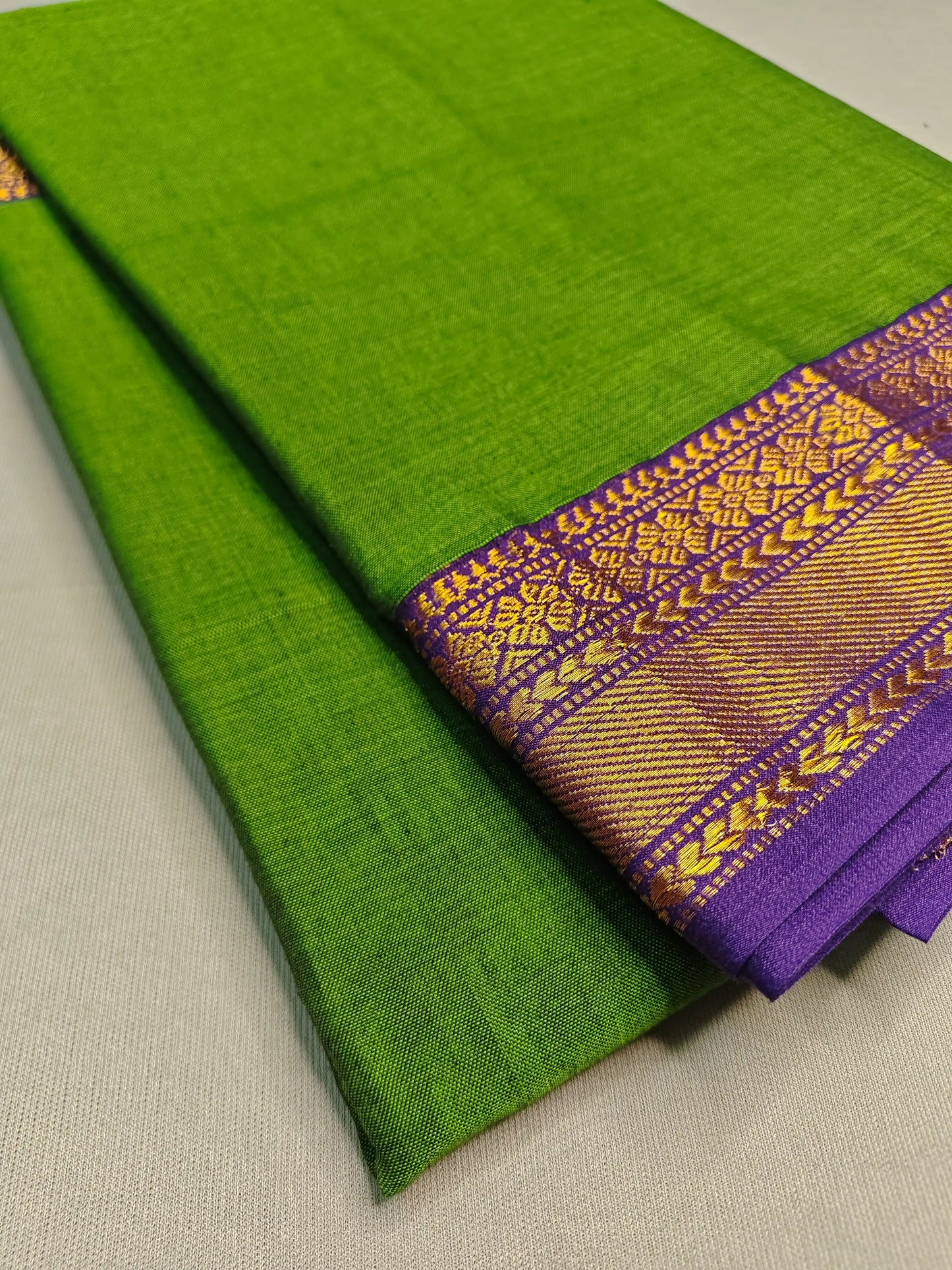 Pista Green Pure Cotton Premium & Elegant Saree For Women
