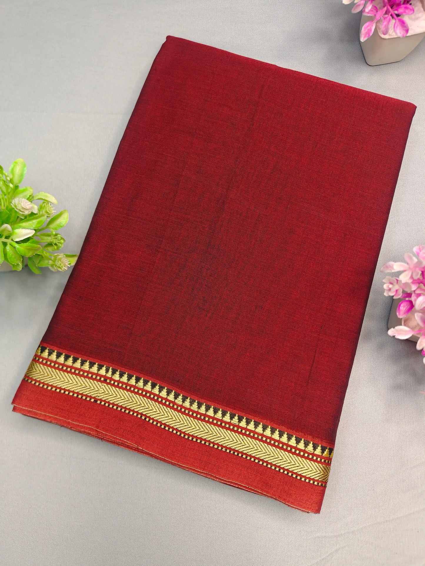 Seaweed Green Pure Cotton Premium & Elegant Saree For Women