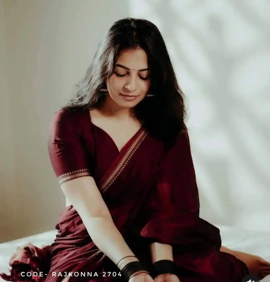 Maroon Vinita - विनीता ( Premium Soft Cotton )