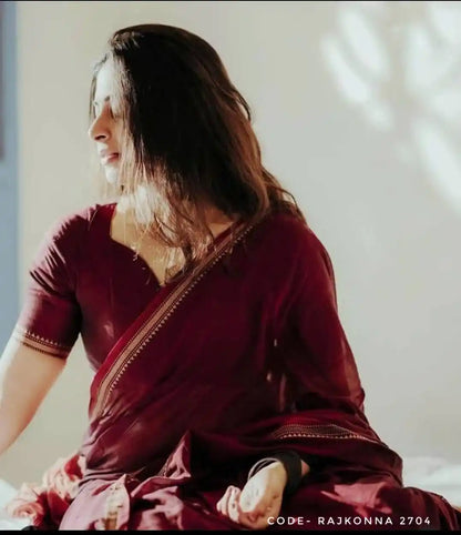 Maroon Vinita - विनीता ( Premium Soft Cotton )