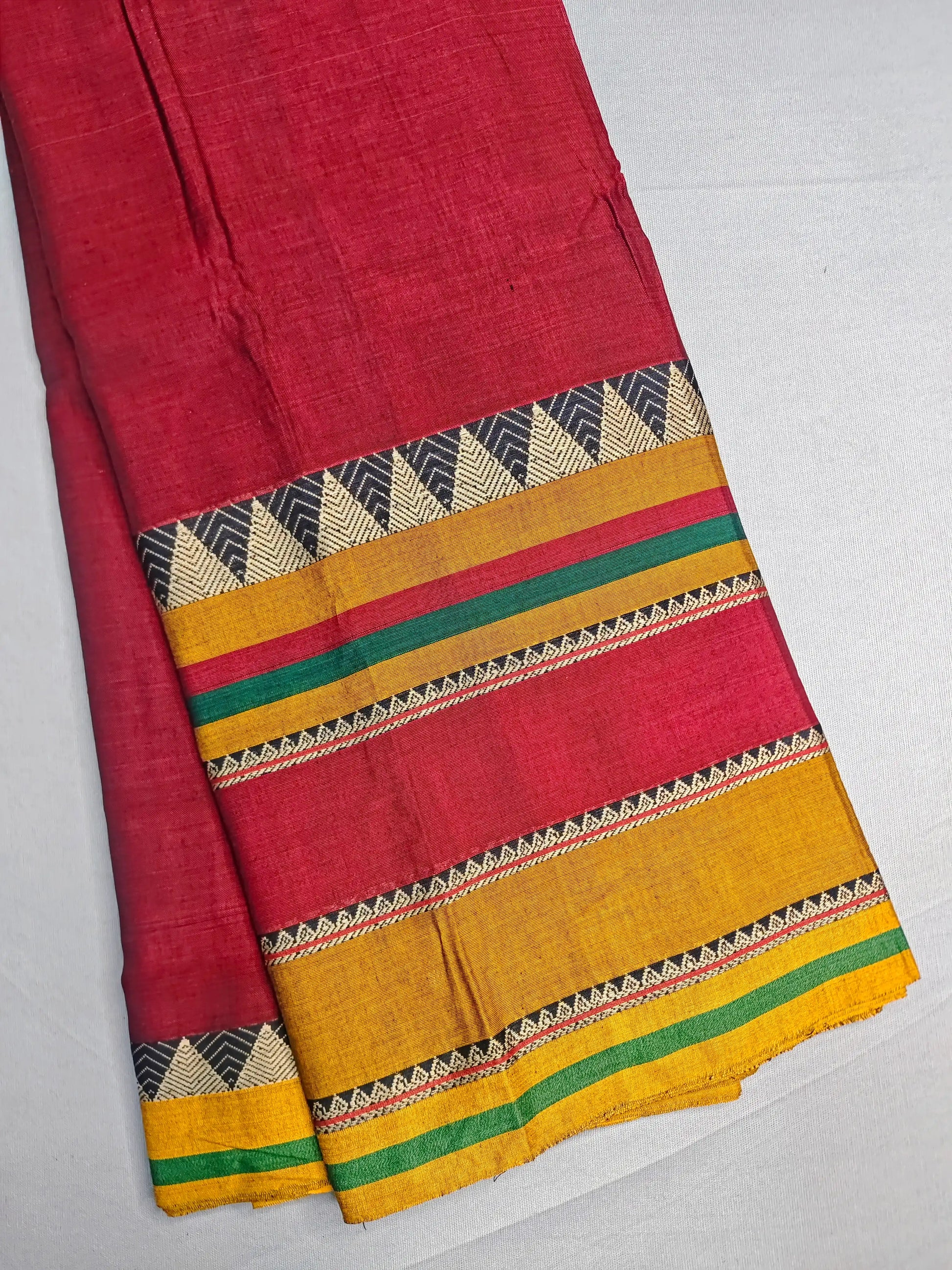 Maroon Pure Cotton Premium & Elegant Saree With Running Blouse For Women
