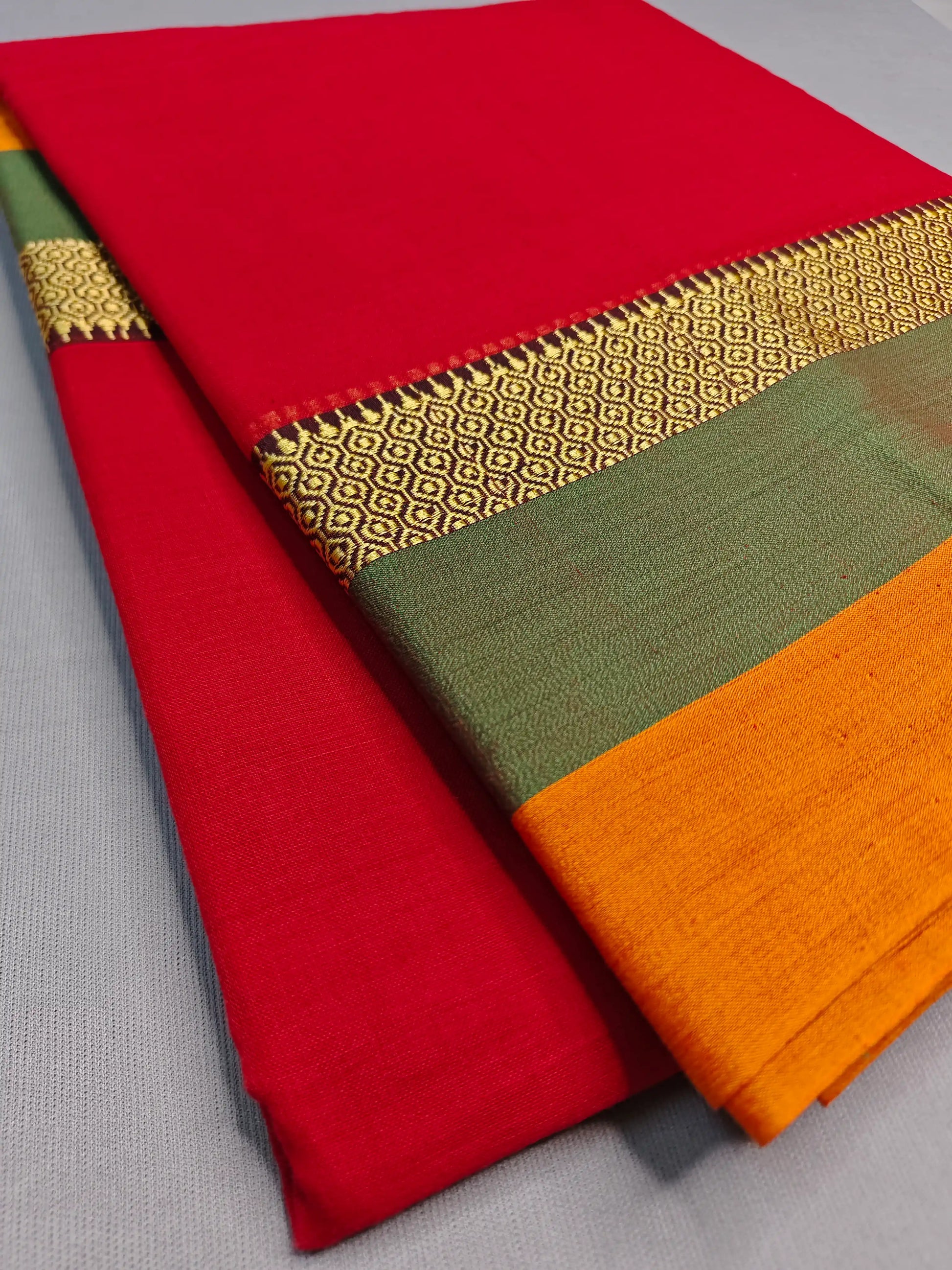 Pista Green Pure Cotton Premium & Elegant Saree For Women