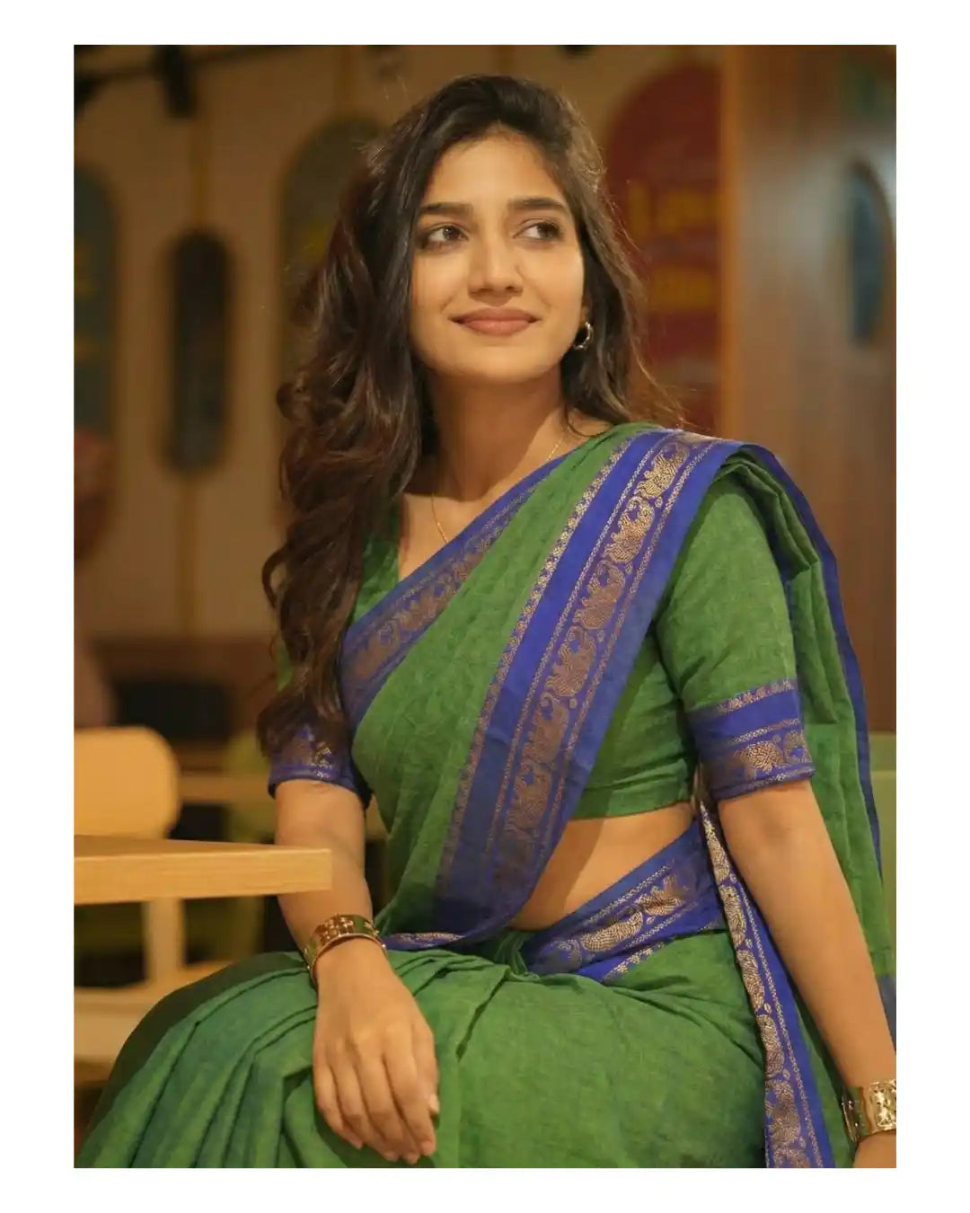 Jari Elephant Narayan Pet Pure Cotton Saree