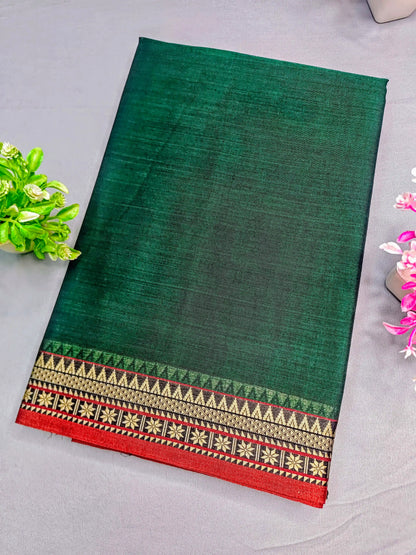 Beige Pure Cotton Premium & Elegant Saree For Women